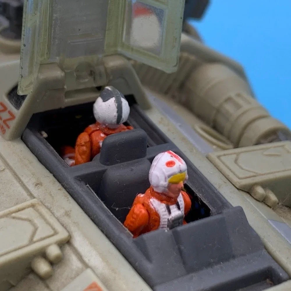 Star Wars Action Fleet Snowspeeder 1995 LFL Galoob Micro Machines with Pilots